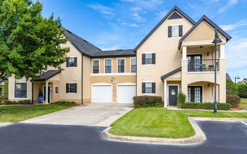 private driveways and garages connected to homes